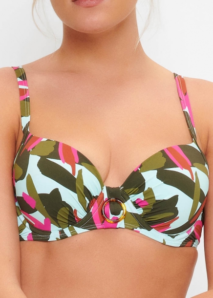 Jungle bikini topp �verdel jungle-tryck LingaDore badkl�der